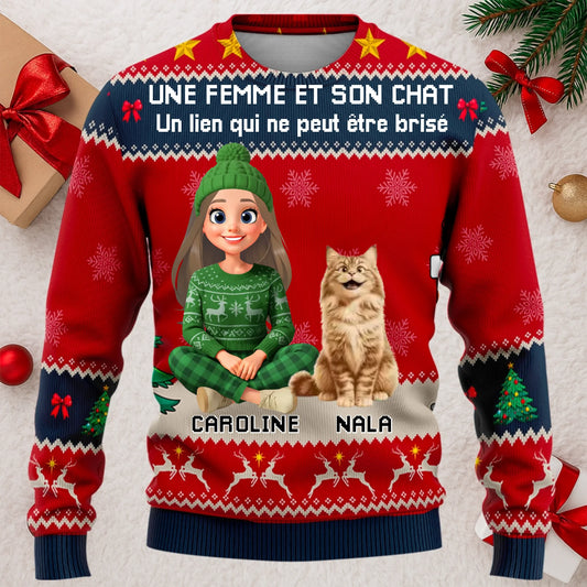 sweat noel 2 rouge