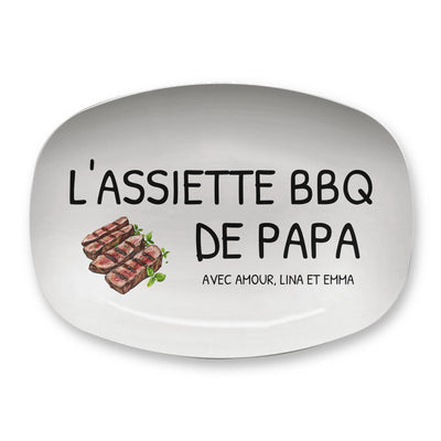 Assiette de barbecue personnalisée
