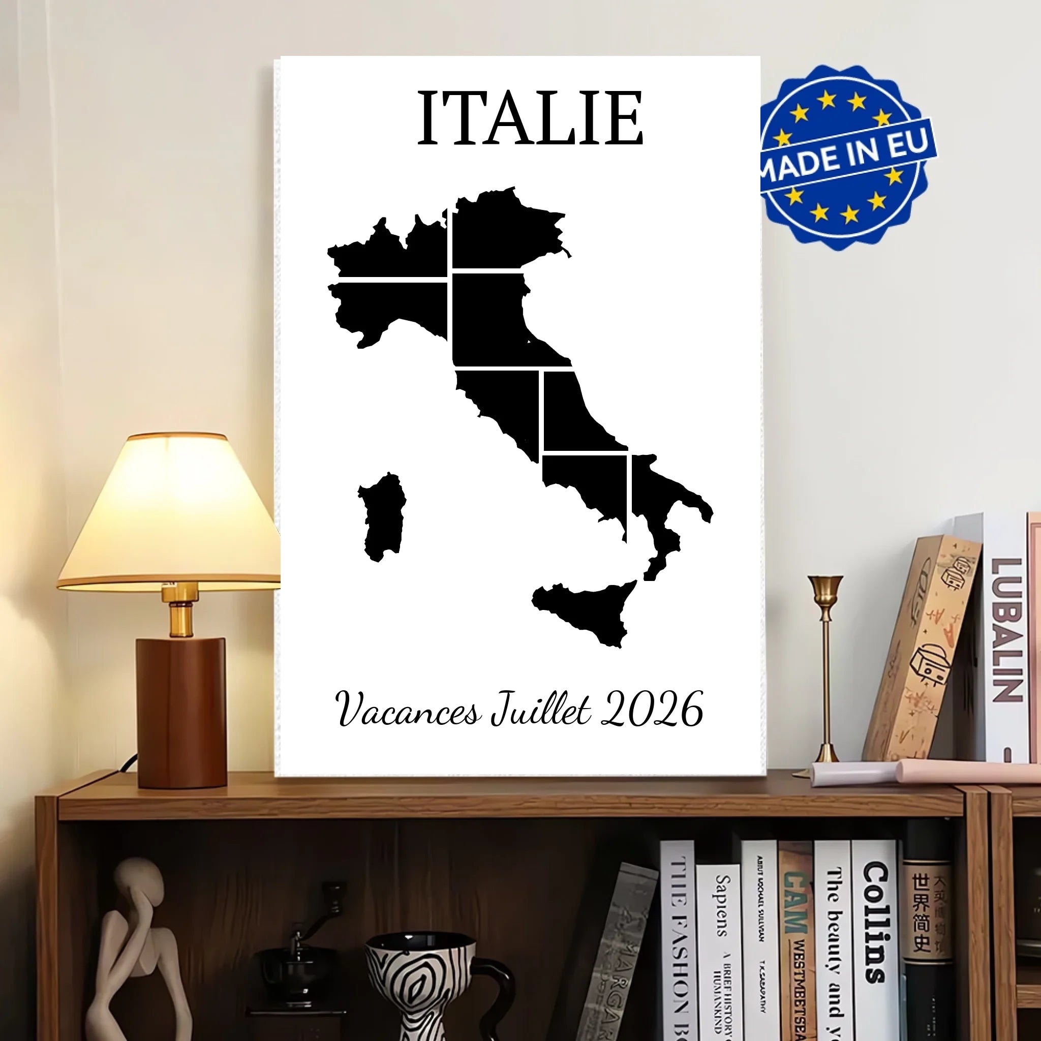 Toile personnalisée Vacances en Italie