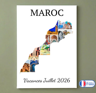 Toile personnalisée Vacances en Maroc