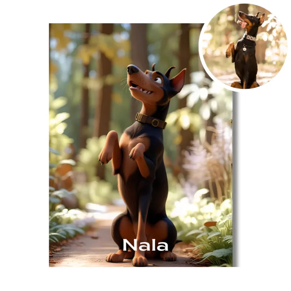Toile personnalisée animaux 