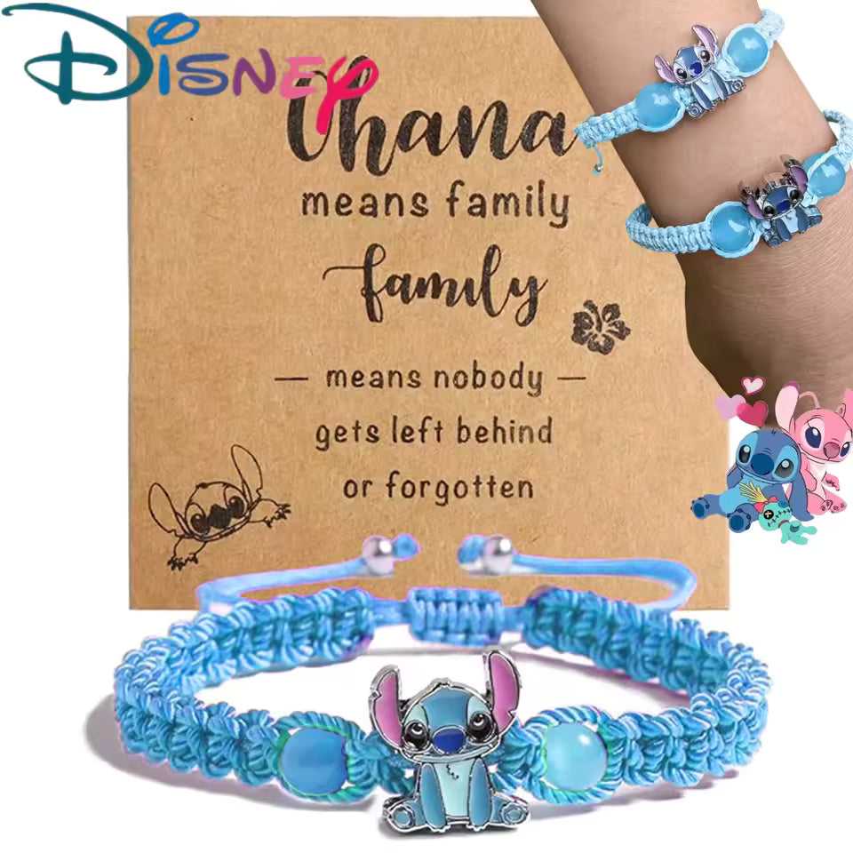 Bracelet Stitch "Ohana signifie famille"